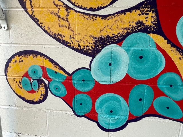 Murray the octopus mural, view 6.